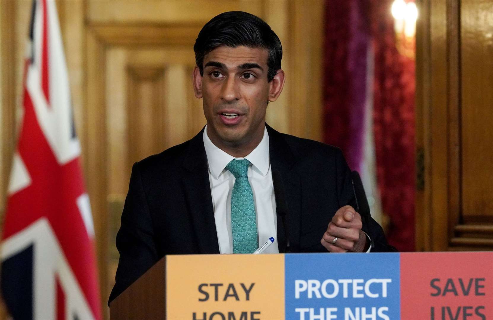 Chancellor Rishi Sunak announced an aids package for charities, but Mrs Halpin says it falls short of what is needed Picture:10 Downing Street/Crown copyright/Pippa Fowles/PA Wire
