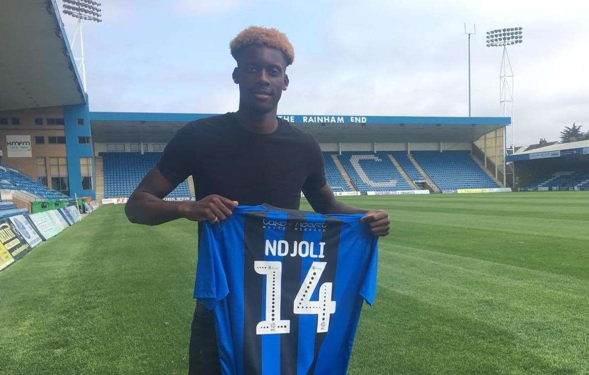 Bournemouth striker Mikael Ndjoli has joined Gillingham on a season long loan from Bournemouth Picture: Gills FC (13042138)