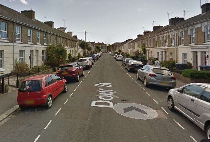 One of the break-ins was in Dour Street in December. Picture: Google Maps
