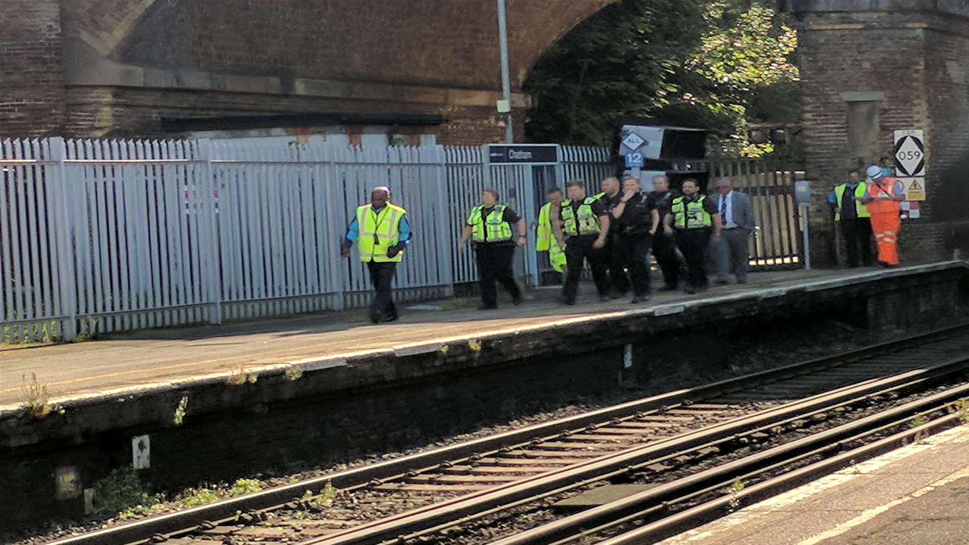 Officers from BTP and Kent Police were called. Picture: Anton Palfi.