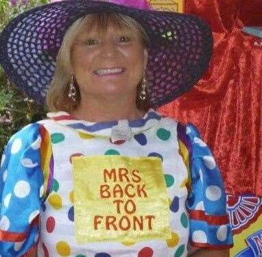 Children's entertainer Mrs Back to Front is a member of Kent Magicians Guild