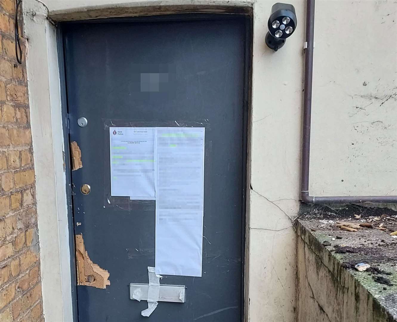 A closure order has been secured for a flat in Dane Road, Margate. Picture: Kent Police