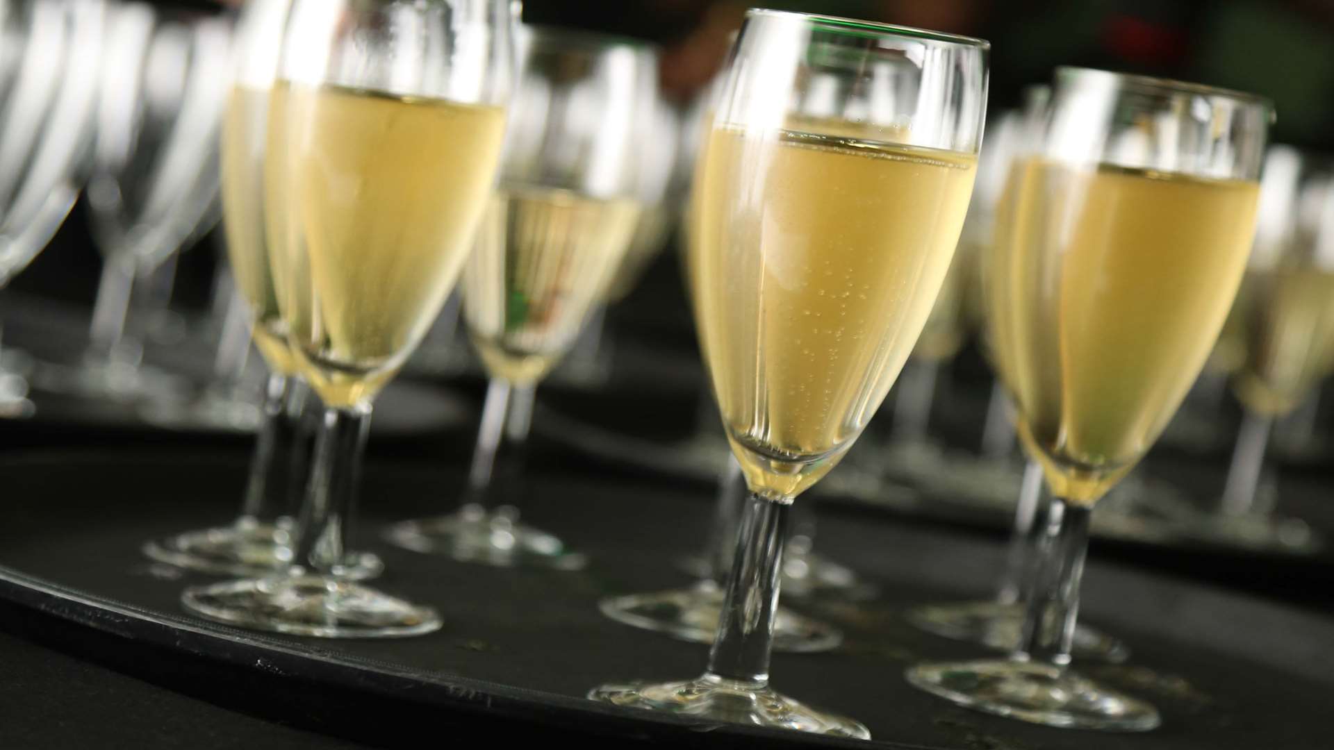 Champagne was served to the 46 finalists