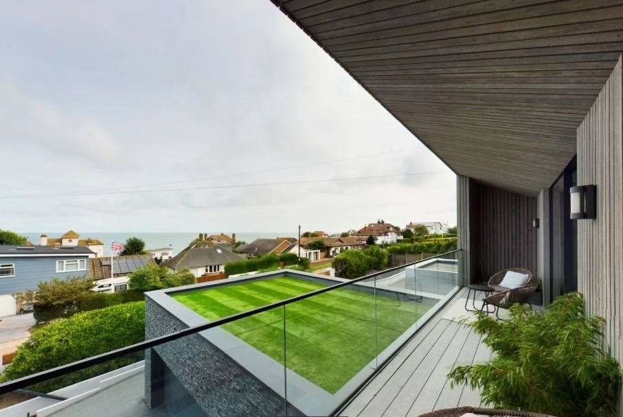 The balcony looks out towards the sea Picture: Terence Painter estate agents