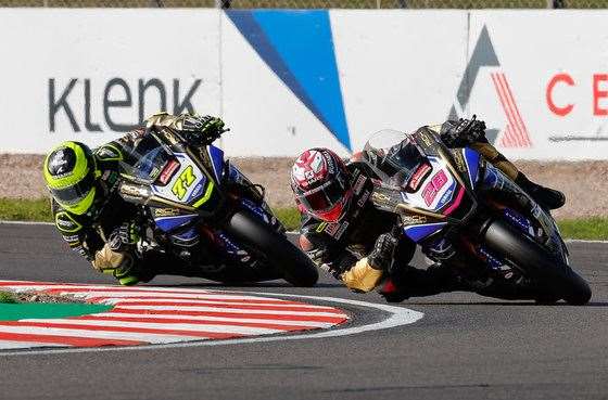 Bradley Ray (No.28) is swapping BSB for the European rounds of the World Superbike Championship. Picture: Ian Hopgood Photography