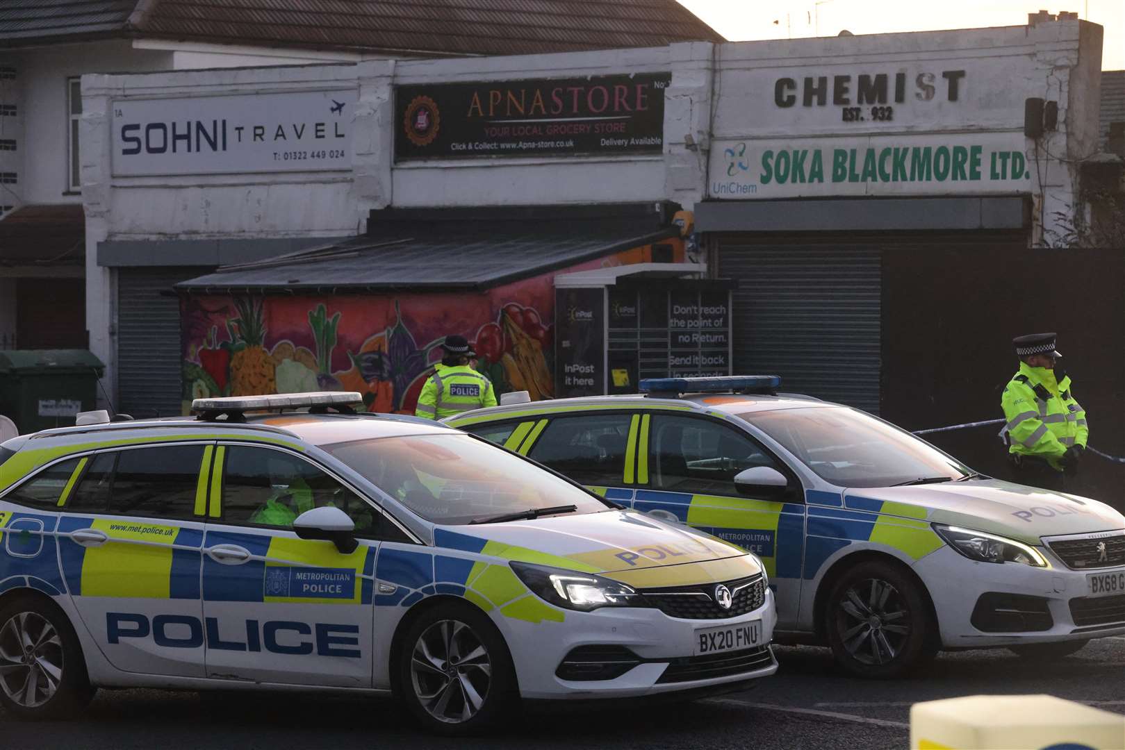 A murder investigation is underway following a shooting in Erith Picture: UKNIP