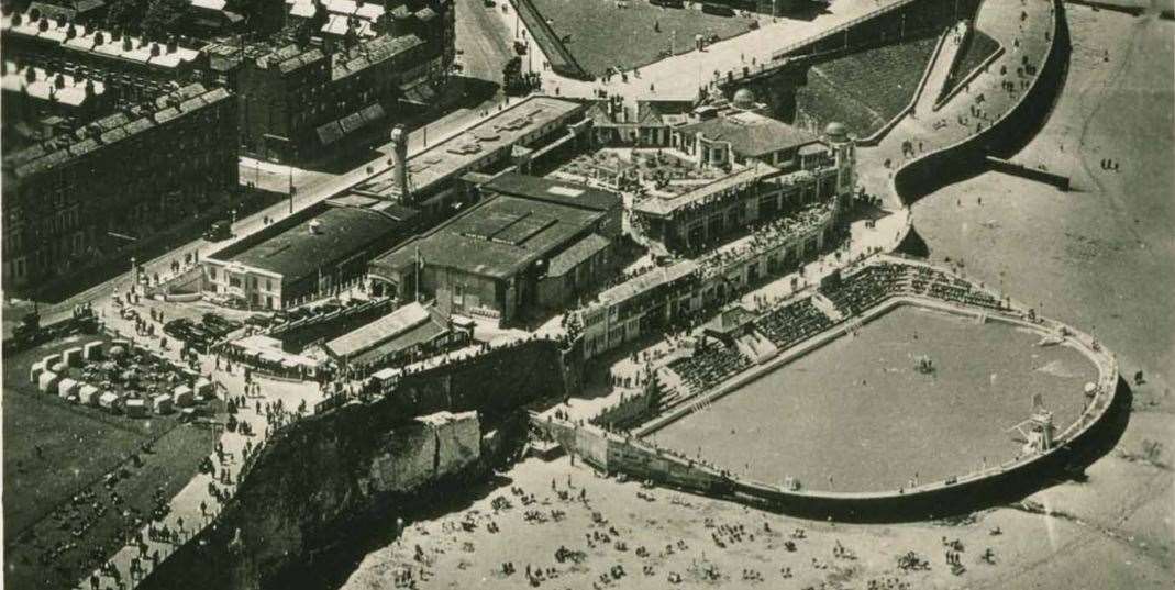 The Margate Lido pictured in the 1950s. The tidal surge of 1953 damaged the venue