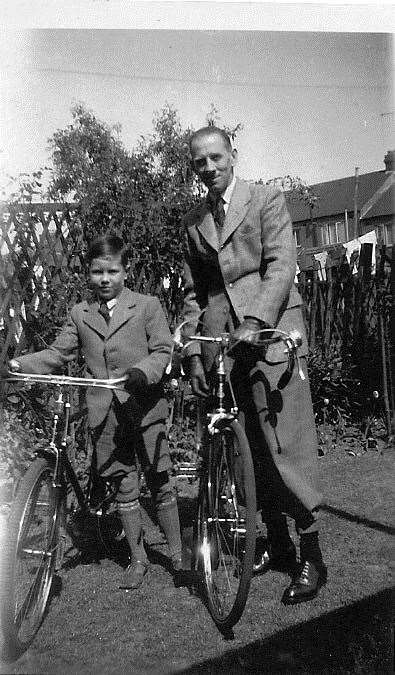 Malcolm with his father Jack in 1947 (9070711)