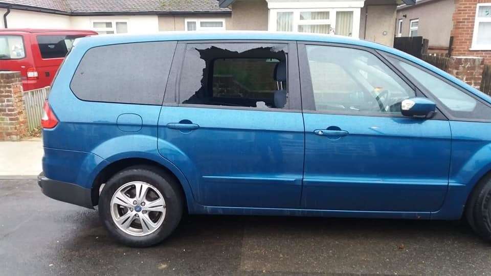 A car window was smashed in Baddlesmere Road in November last year