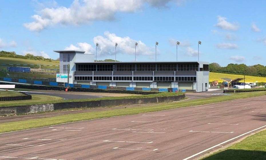 The new paddock building will feature VIP facilities, garages and a medical centre