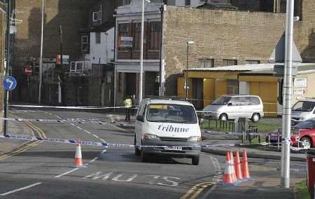 The spot in Chatham's Magpie Hall Road where Alistair Maddison was found in March 2006. Picture: PETER STILL