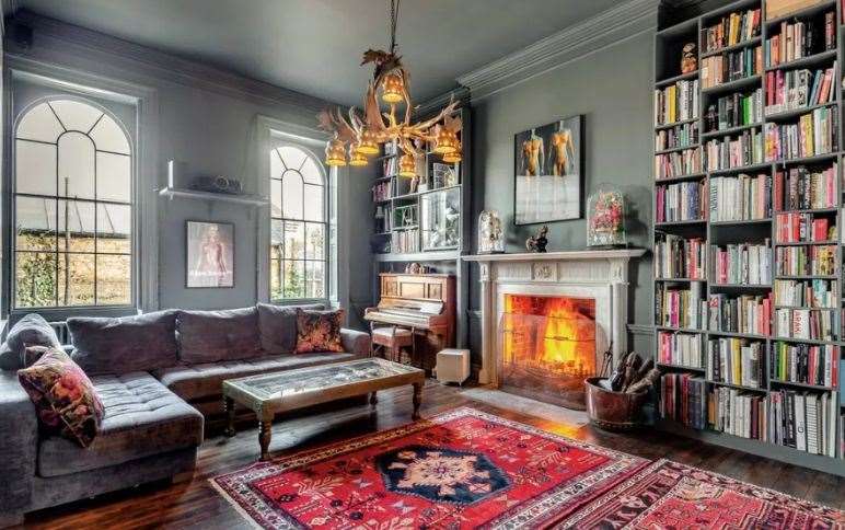 The 7,500 sq ft house has tall ceilings, sash windows and spacious rooms. Picture: Strutt and Parker