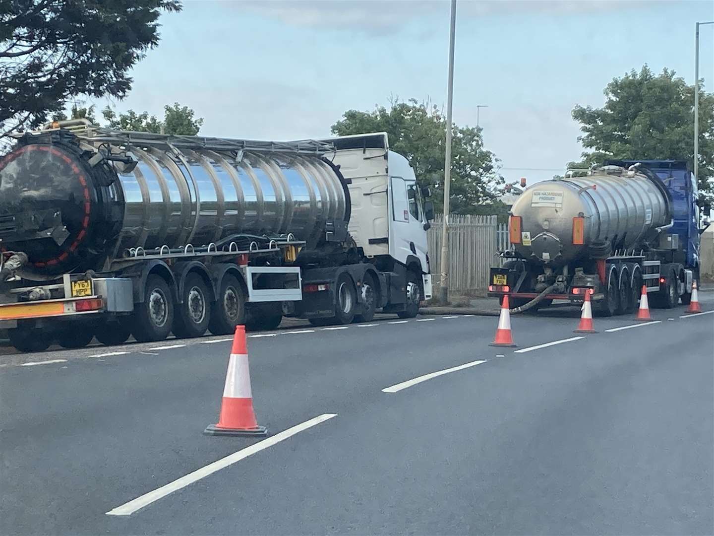Water tankers in Brielle Way, West Minster