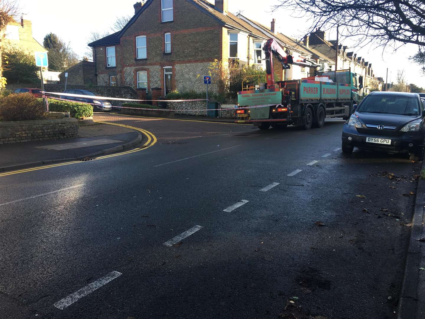 A pedestrian was hit by a lorry earlier this morning. (5710279)