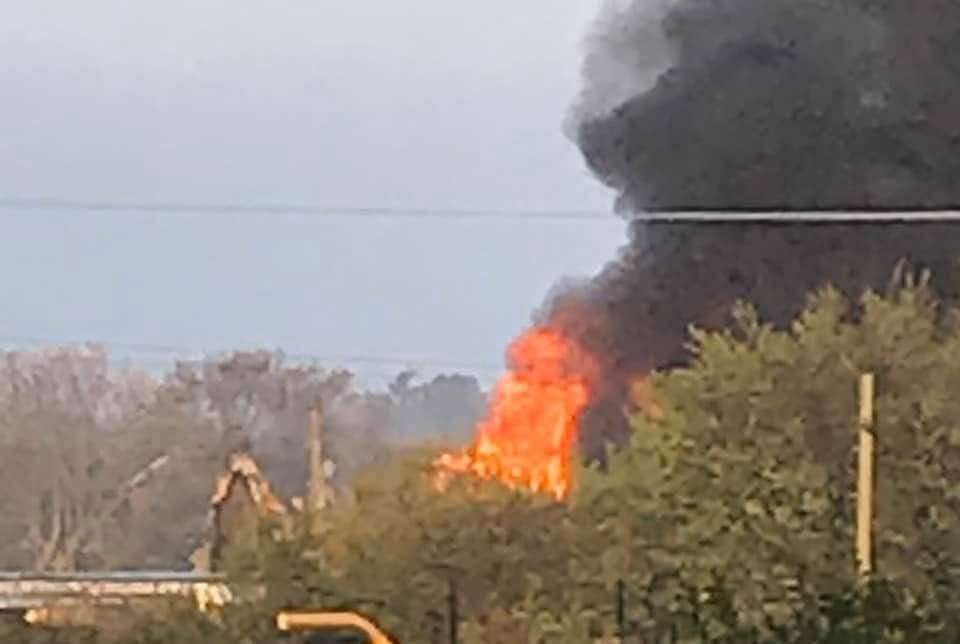 Nearby residents witnessed fire unfolding from their bedroom windows Picture: Louise Murhpy Waite