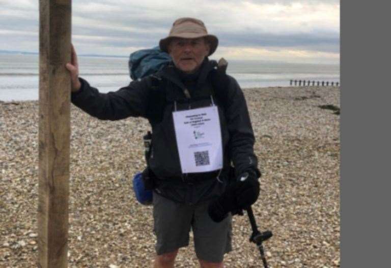 Strood man hikes the coast of Wales and England to raise money for charity