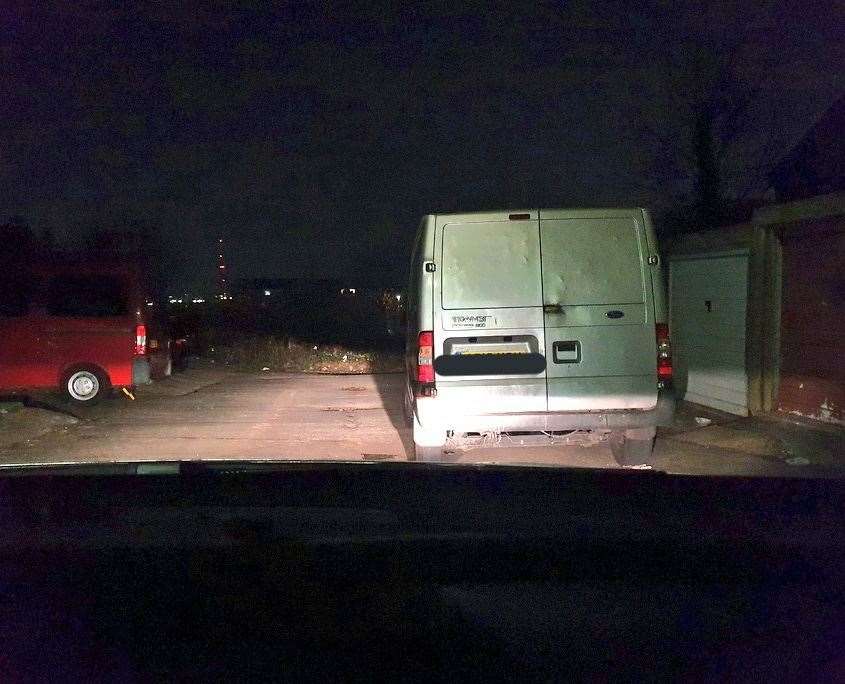 A delivery van was recovered by officers shortly after it was reported stolen. Photo: Kent Police Specials (UK)