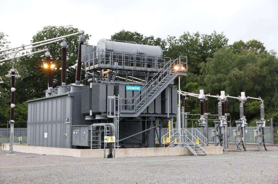 Siemens Supergrid Transformer in action at a National Grid substation. Credit: National Grid (6242268)