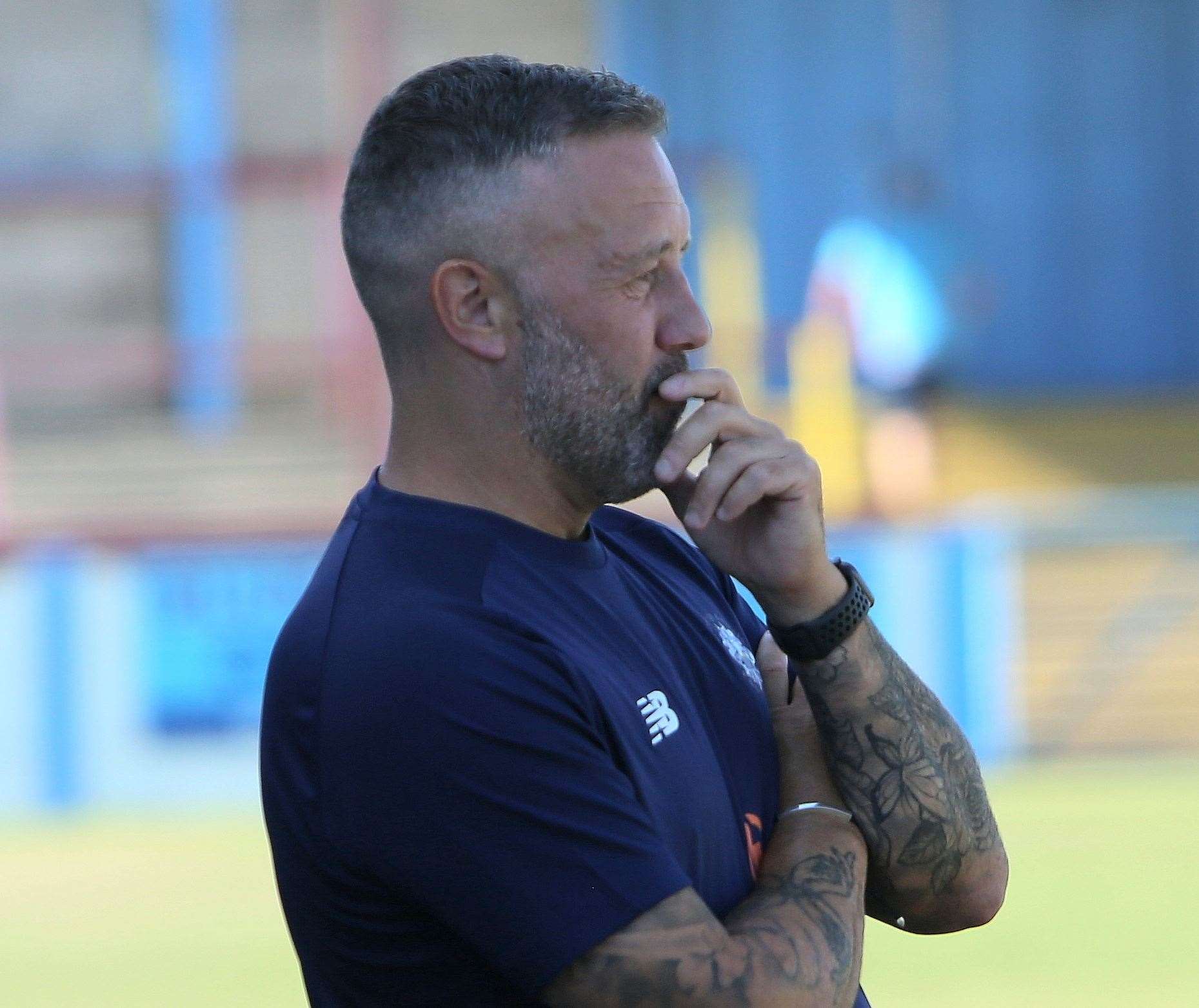 Tonbridge Angels manager Jay Saunders. Picture: David Couldridge