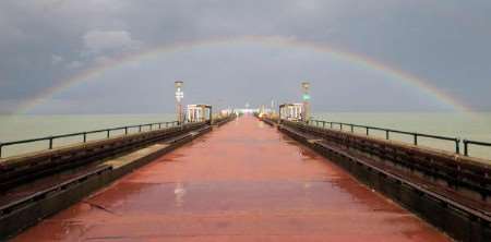 End of the pier show for Barwicks - Ray Norman captured this unusual shot
