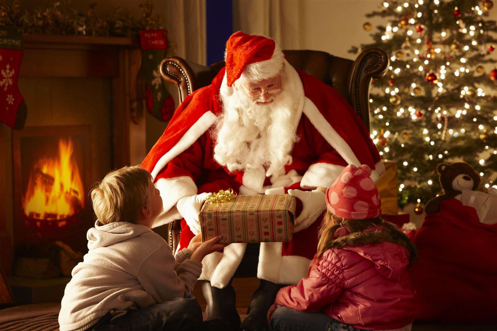 Father Christmas will be in his grotto at sites across Kent