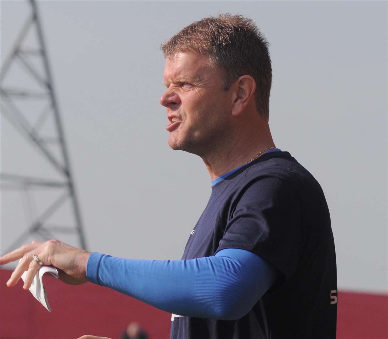 Ashford's new manager Tommy Warrilow Picture: Steve Crispe