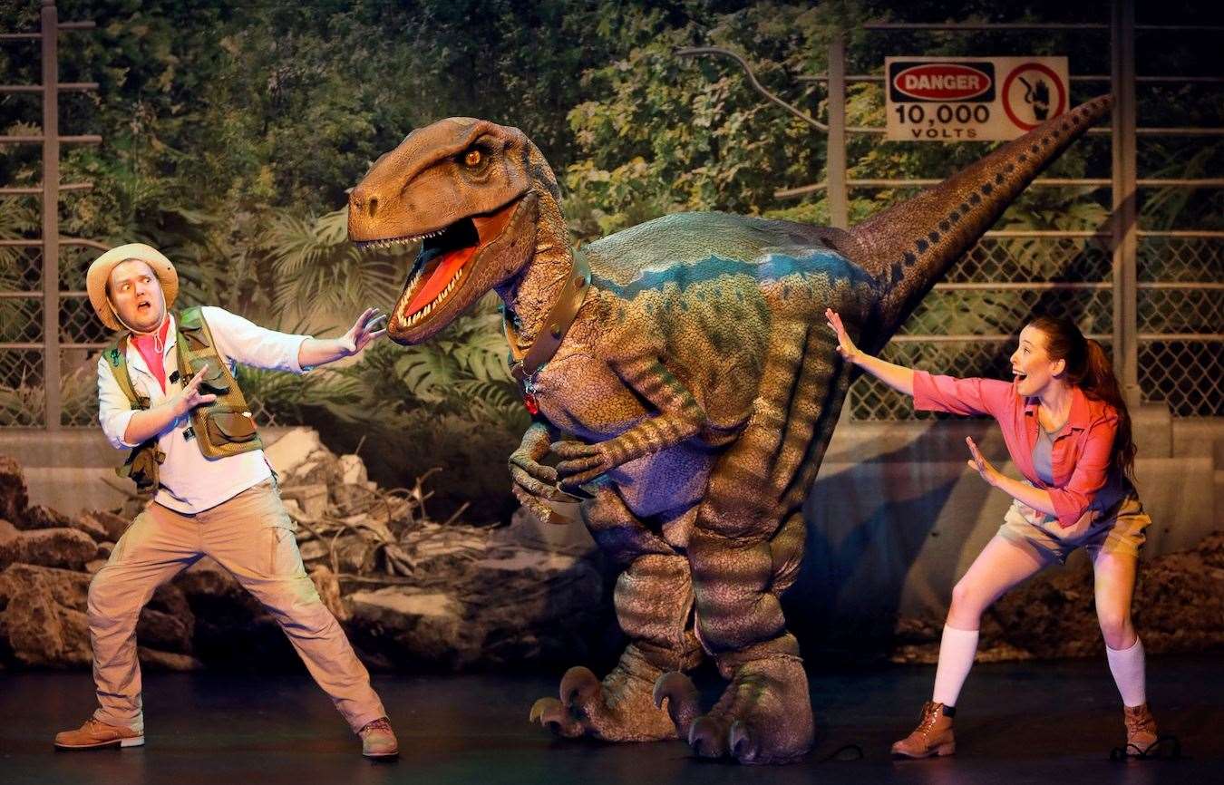 Are you brave enough to face the terrifying T-rex? Picture: Dinosaur Adventure Live