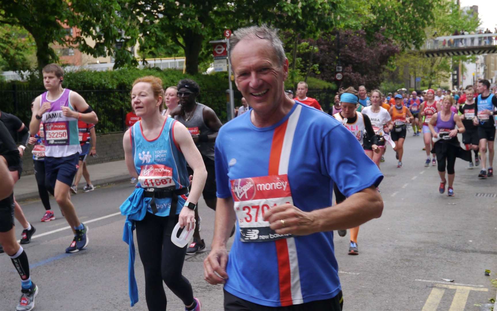 Ray Johnson completed his 19th London Marathon in a row in 2019