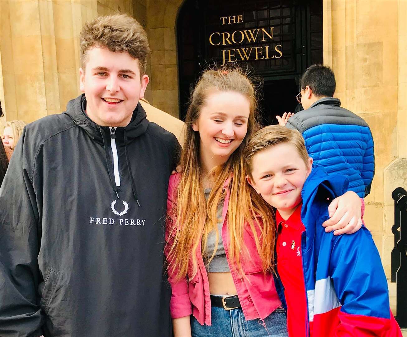 Miles with his siblings Jake and Lauren. Picture: Susan Luckhurst