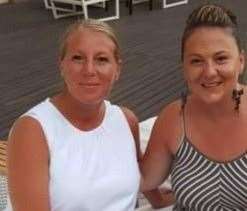 Sarah White, left, and her friend Sarah Jackson on holiday together in 2016. Picture courtesy Sarah Jackson