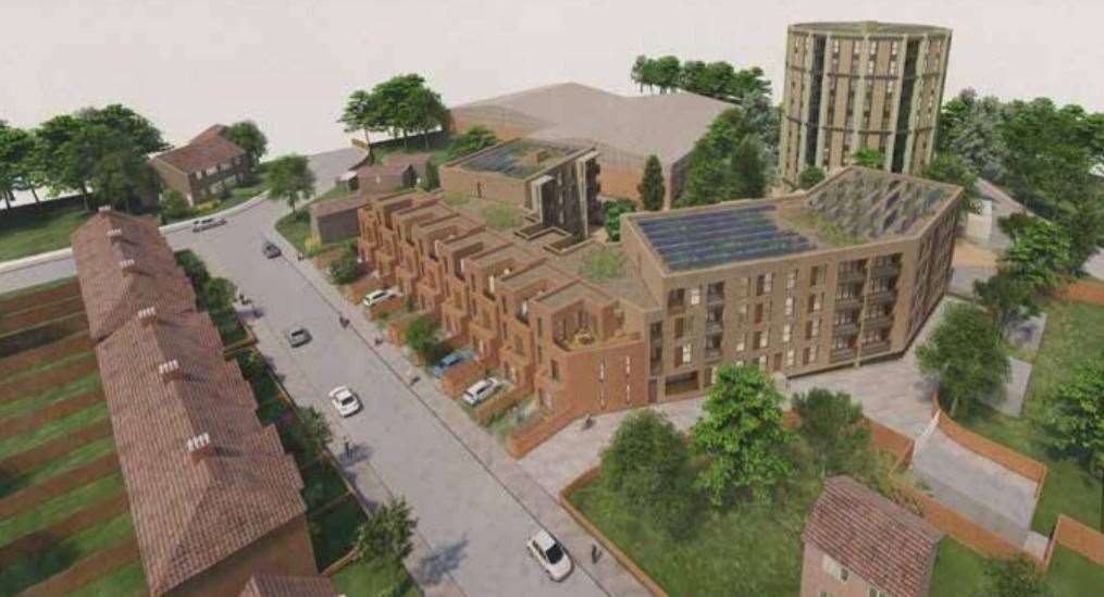 An artist's impression of how the homes could look