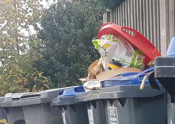 Bins could be left overflowing