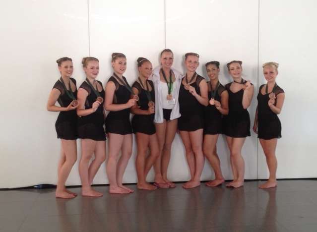 The 11 girls from Hillview School in Tonbridge, won a bronze medal at the Dance World Cup in Portugal