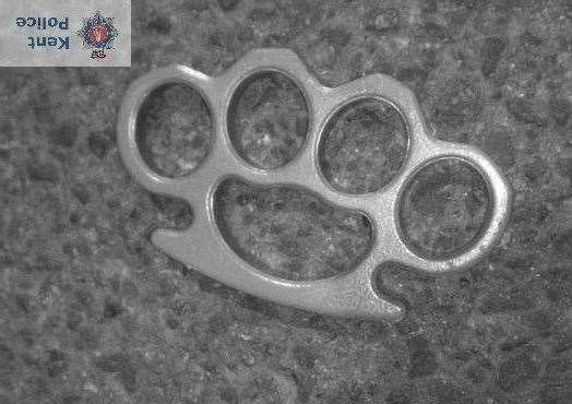 Mason was caught with a knuckle duster in Chatham. Stock picture