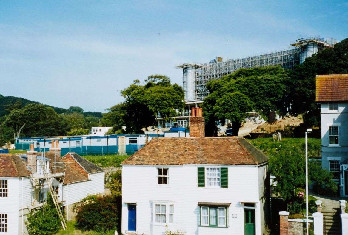 The Saga headquarters at Enbrook Park in Sandgate under construction in the late 1990s. Picture: The Sandgate Society Archive