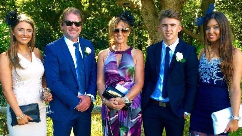 The Howe family are raising money in memory of Jack (second from right). Picture: JustGiving page (13447267)