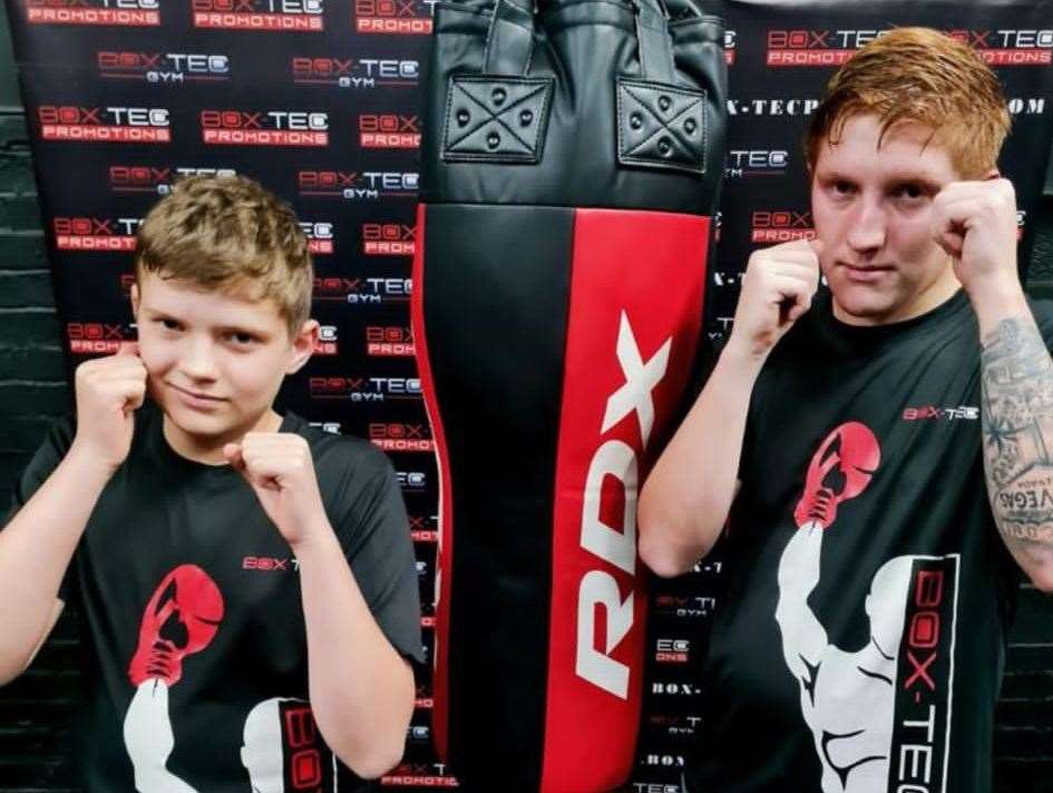 Brothers of Jayden Callum, 21 (right) and Liam, 14 (left). Picture: Stephen Powell