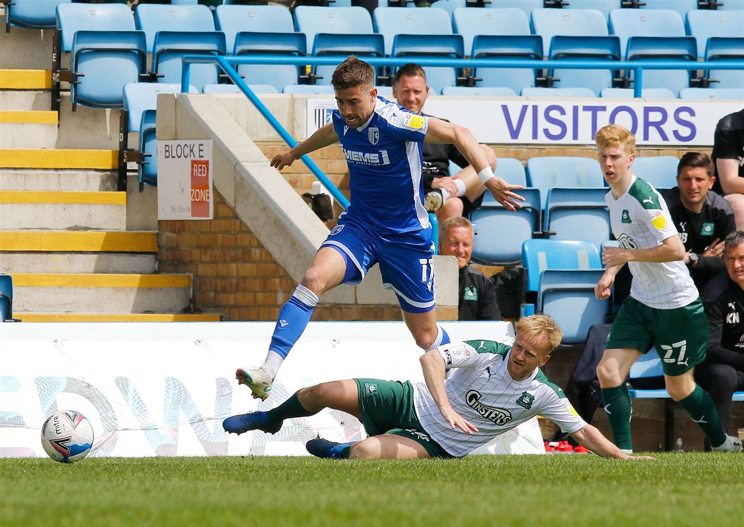 Olly Lee in action against Plymouth last season Picture: Andy Jones
