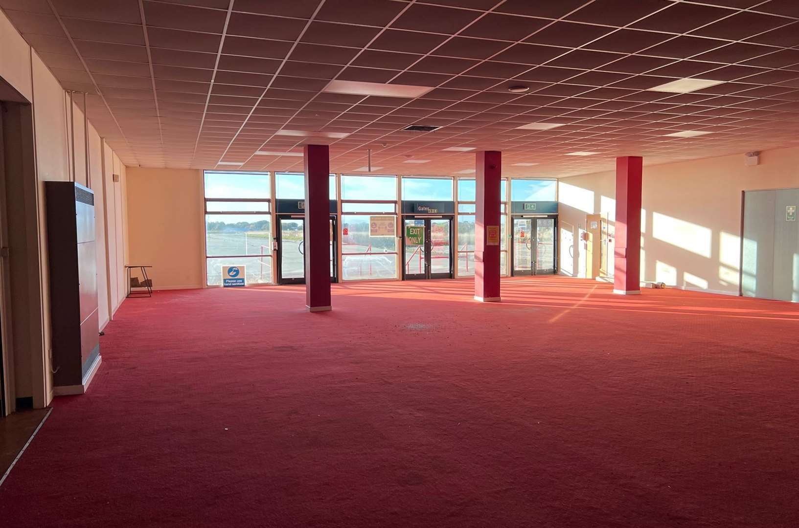 How the departure lounge at Manston Airport looks now – nearly 10 years after it shut