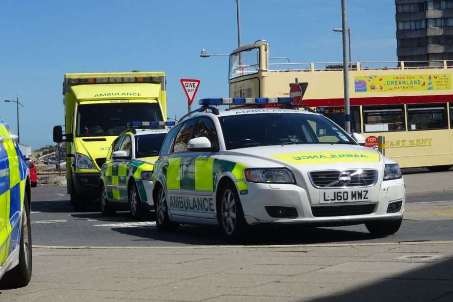 Police and the ambulance service were called. Picture: South East 999 Videos