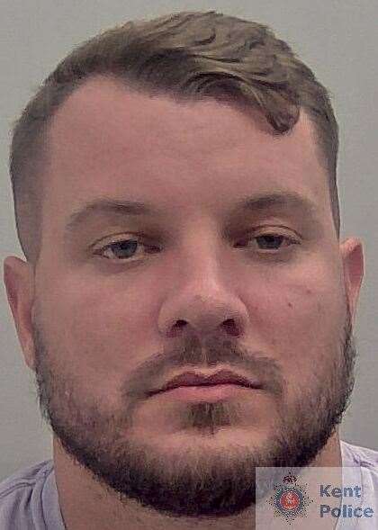 Jason Brown, aged 27 and of Wigmore Road, Gillingham, has been sentenced to three years and nine months of prison time. Picture: Kent Police