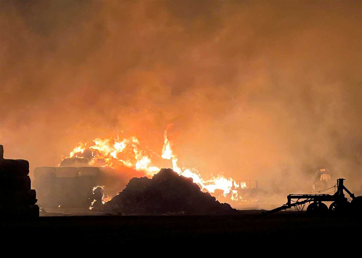Pictures show the devastating impact of the fire at Elmtree Farm in Sellindge. Credit: Sophie Alice Mort