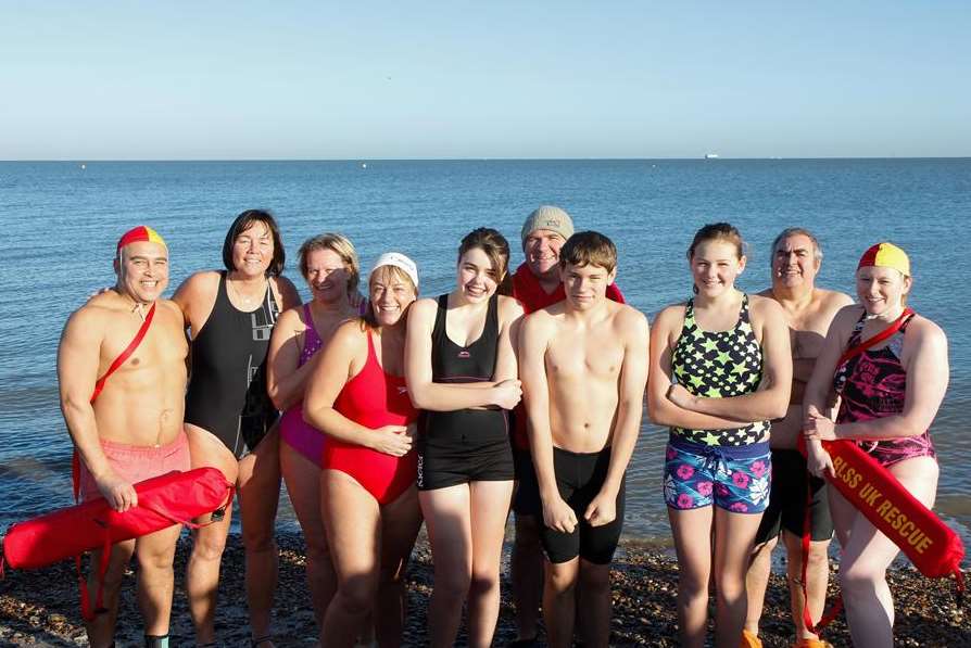 Rochester Swimming Club and Lifeguard Club's annual arctic swim