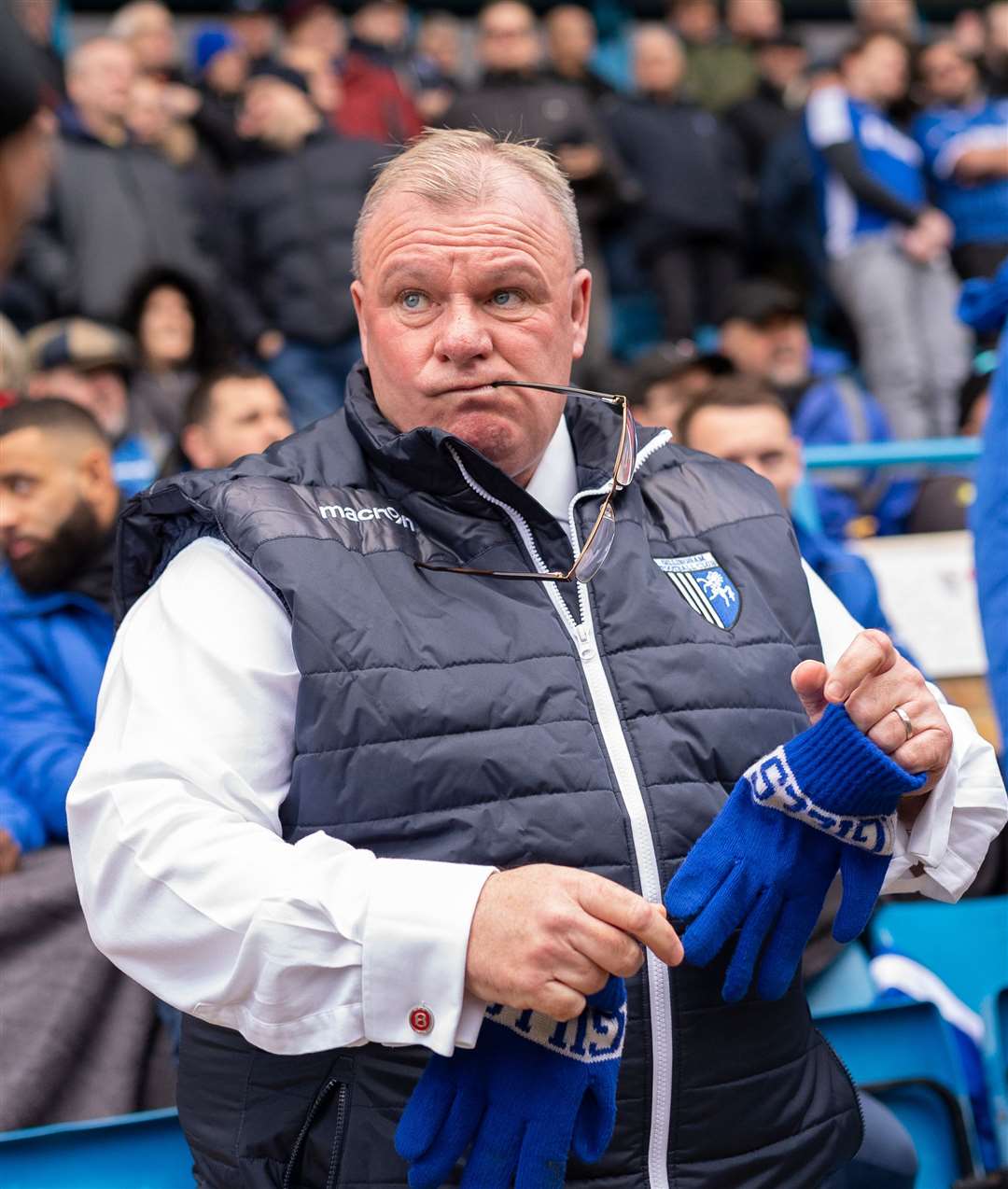 Gillingham boss Steve Evans takes his side to Ipswich Town on Boxing Day Picture: Ady Kerry