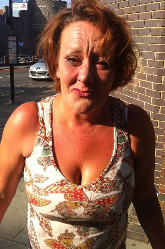 Lorraine Taylor was drunk in the street with a child
