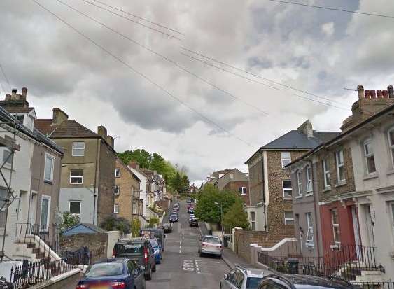 The child died in De Burgh Street, Dover. Picture: Google