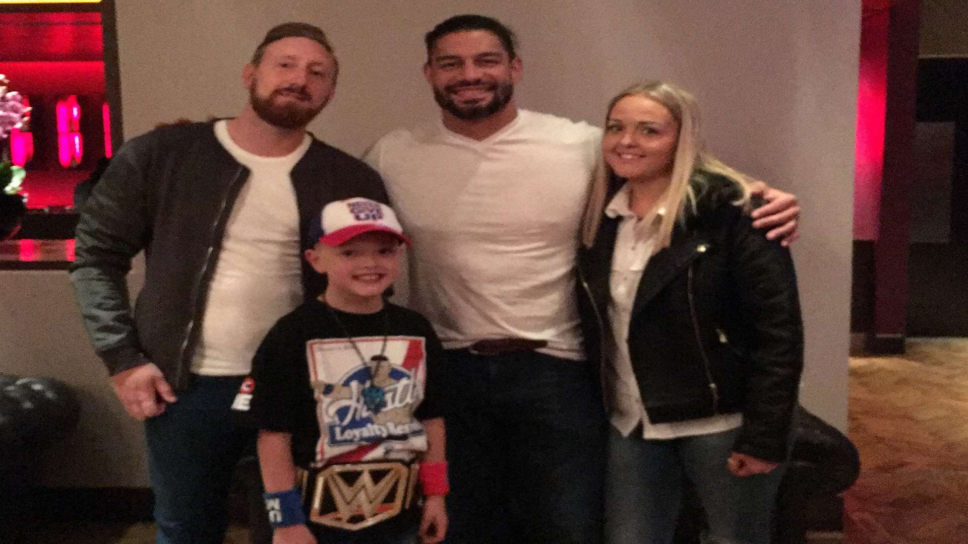 Tommie Farrow and his family got to meet Roman Reigns.