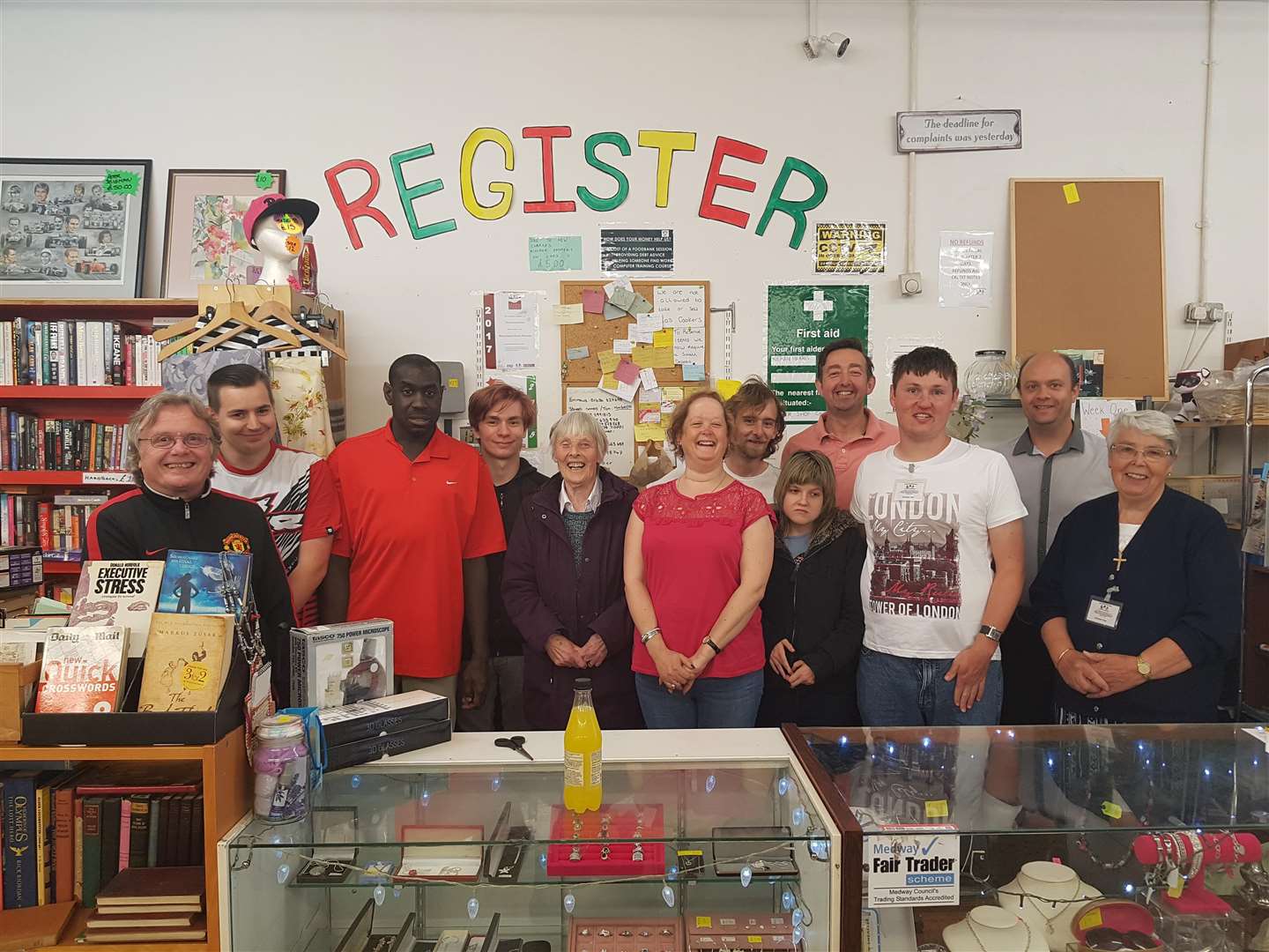 Volunteers inside Strood Comunity project shop which is being rebranded as Strood Community Enterprise