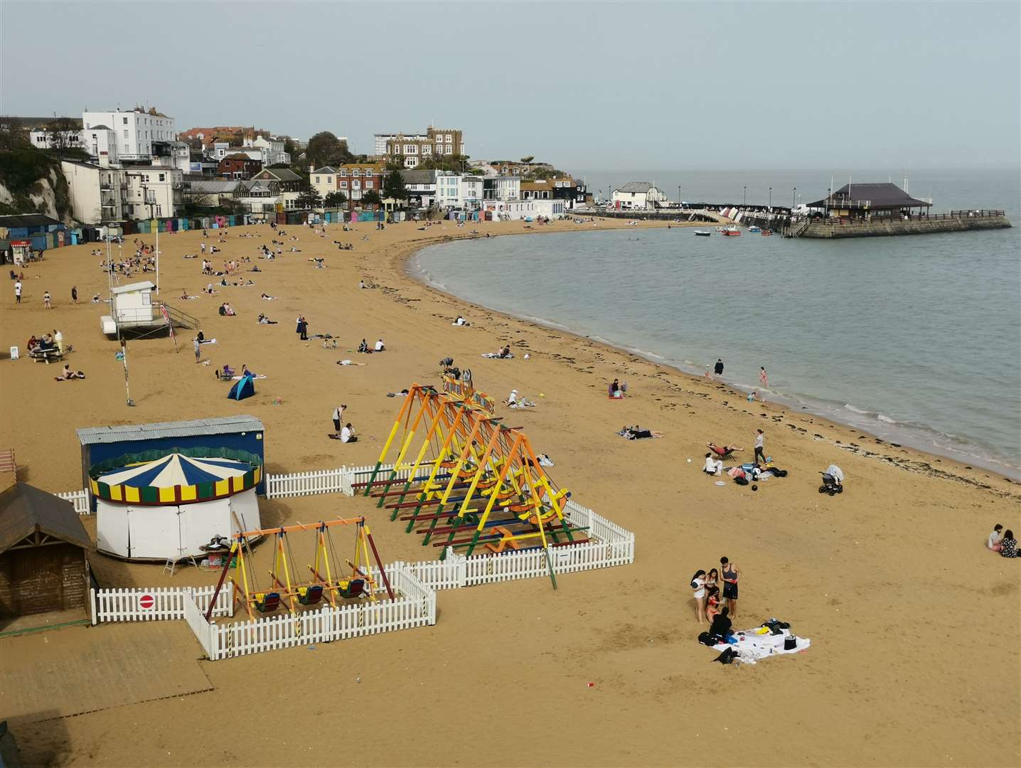 Viking Bay in Broadstairs March, 2021