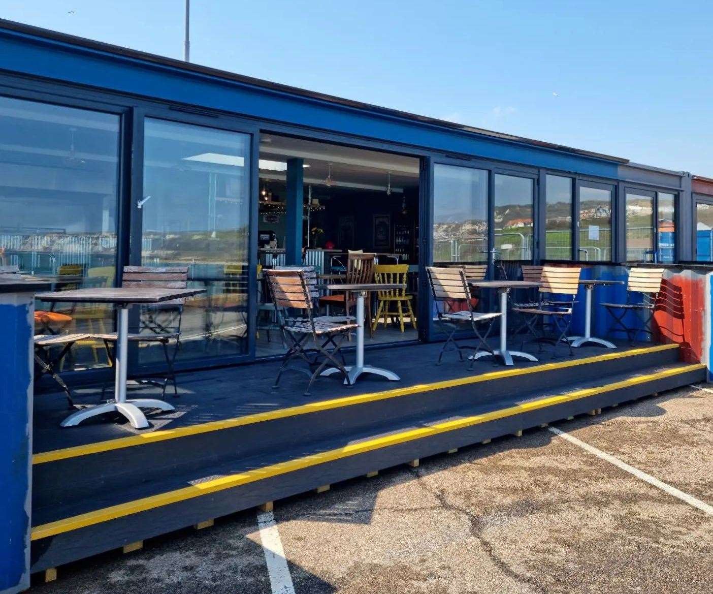 The Portenio restaurant at Folkestone Harbour Arm launched earlier this month. Picture: Portenio